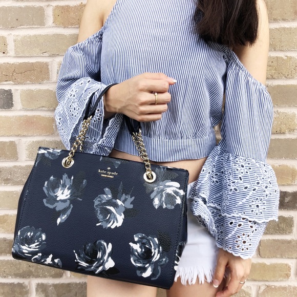 Kate spade meena Satchel Crossbody Rose Floral - Picture 2 of 8